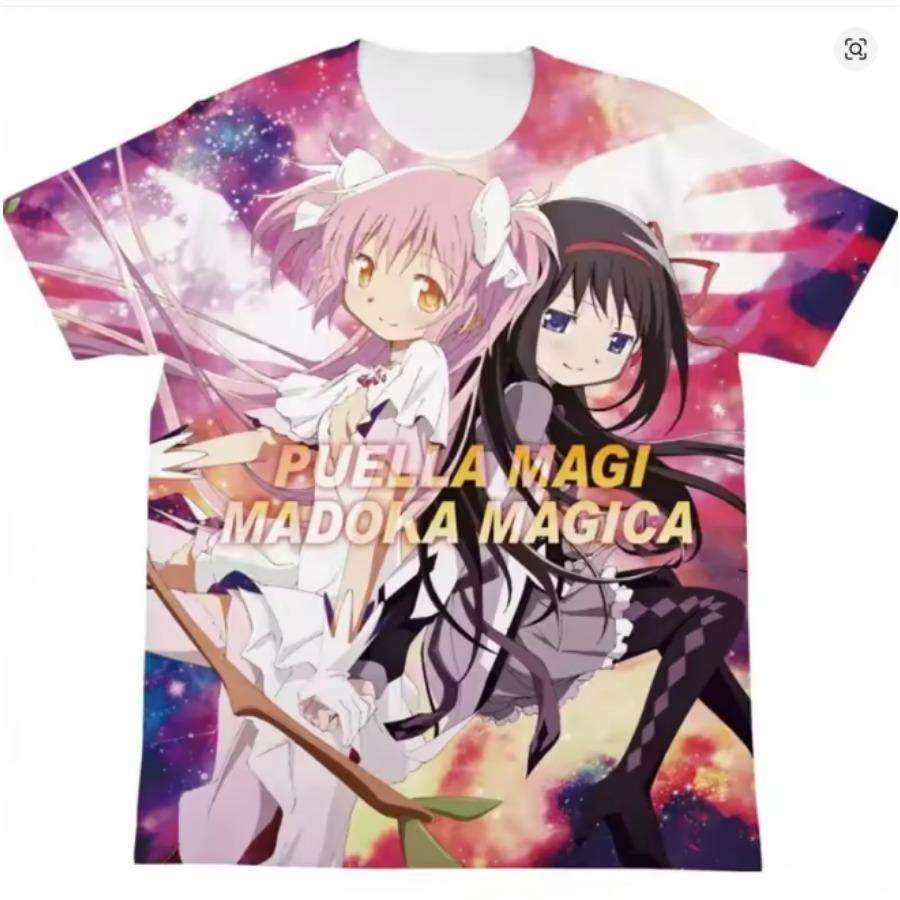 Anime Puella Magi Madoka Magica 3D Print T Shirt Women Men Akemi Homura Kaname Madoka Cosplay Short Sleeve Graphics Tees