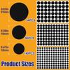 290 Pcs Self-Adhesive Screw Cover Stickers, 3 Sizes PVC Non-Faded Screw Hole