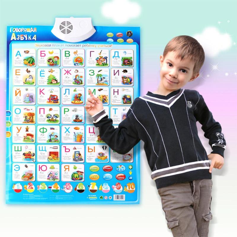 Buy Baby Toys Russian Language Alphabet Sound Wall Hanging Chart Music