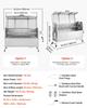 Rotisserie Grill, 38W BBQ Outdoor Pig & Lamb Spit Roaster, Charcoal Spit Roaster with 60 Kg Capacity, Wheels & 4-Level Height, Stainless Steel
