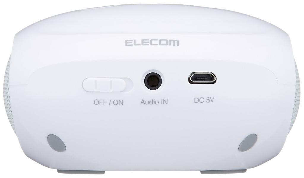 ELECOM Bluetooth 3W 8 Hours of 10m Compatible with iPhone and Speaker, Wireless, Output, Playback, Distance, Android, White, LBT-SPP20WH