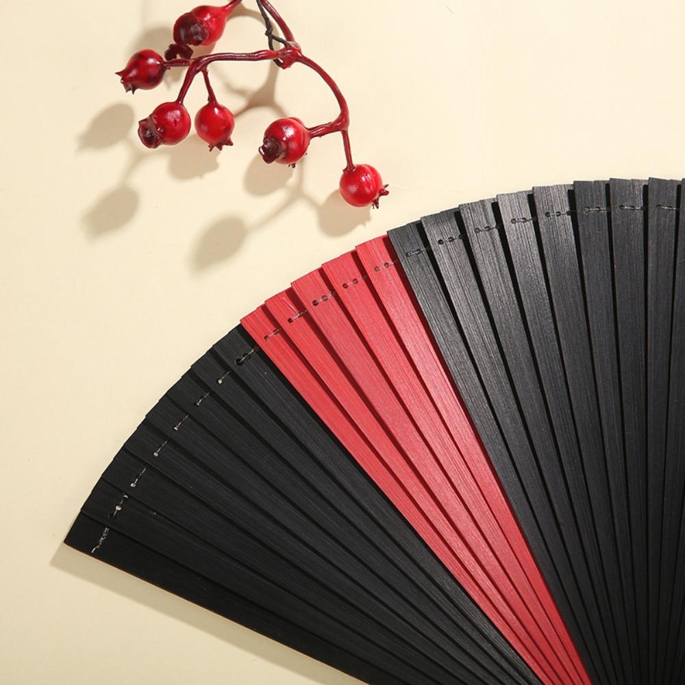 Bamboo Small Handmade Dance Props Portable Compact Ornament Bamboo Fan Dance Fan Kimono Fan