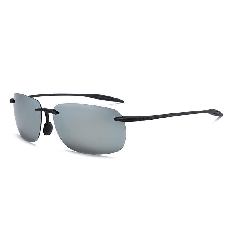 New Men Classic Sports Rimless Sunglasses Men Women Male Driving Golf Rectangle Ultralight Frame Sun Glasses UV400