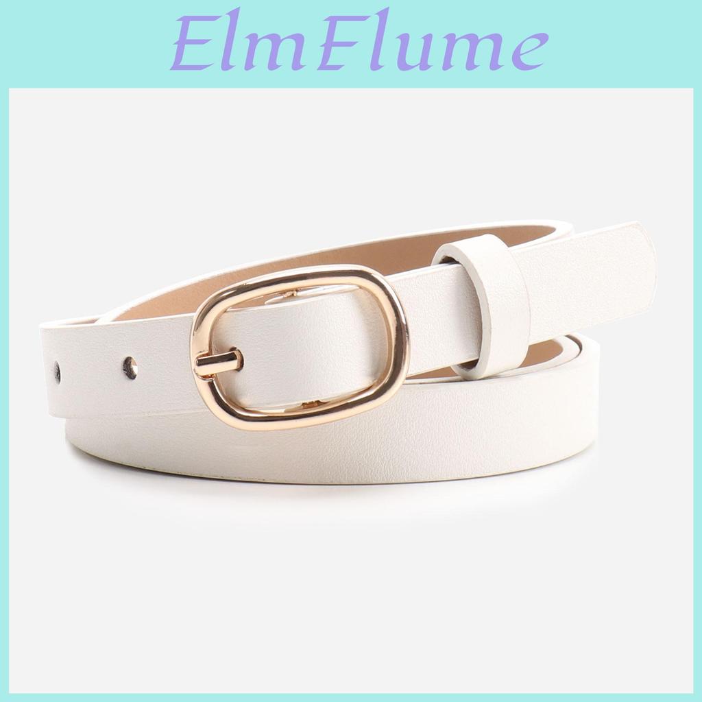 Womens Oval Pin Buckle Belt In Multi Colors For Jeans And Dresses