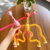 Suction Cup Light-Up Giraffe Toy Telescopic Educational Deformation Animal  Educational Play