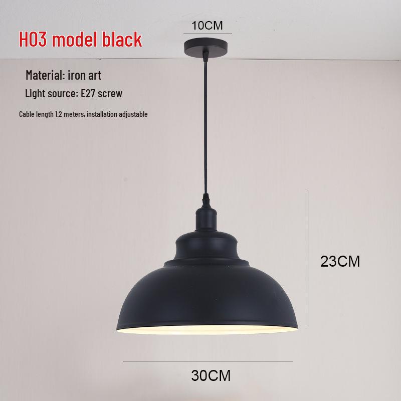 Retro Industrial Pendant Light - Nordic Style for Dining and Office Spaces