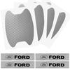 Car Door Sticker Carbon Fiber Scratches Auto Handle Protection Film For Ford Mustang Spoiler Shelby GT 350 500 Cobra E Focus 2 3 MK3 Kuga
