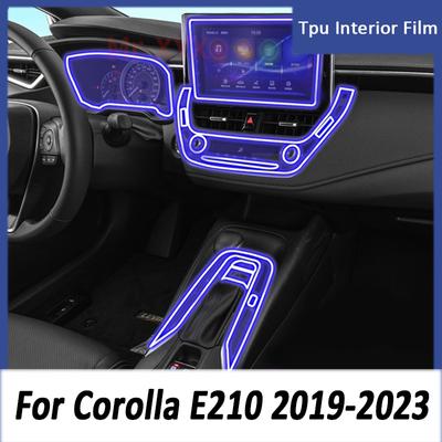 For TOYOTA Corolla E210 -2023 Car Console Gearbox Panel Sticker Transparent TPU Automotive Interior Protective