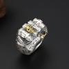 Estilo Dominante y Exagerado Anillo de Calavera Puño Retro Anillo de Moda para el Dedo Índice de Hombre