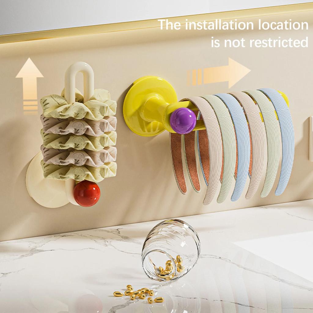 L-Shape Hook Punch-Free Wall Mounted Hanger For Hair Hoop Coats Hats Towels Clothes Hook Kitchen Bathroom Hanging Accessories