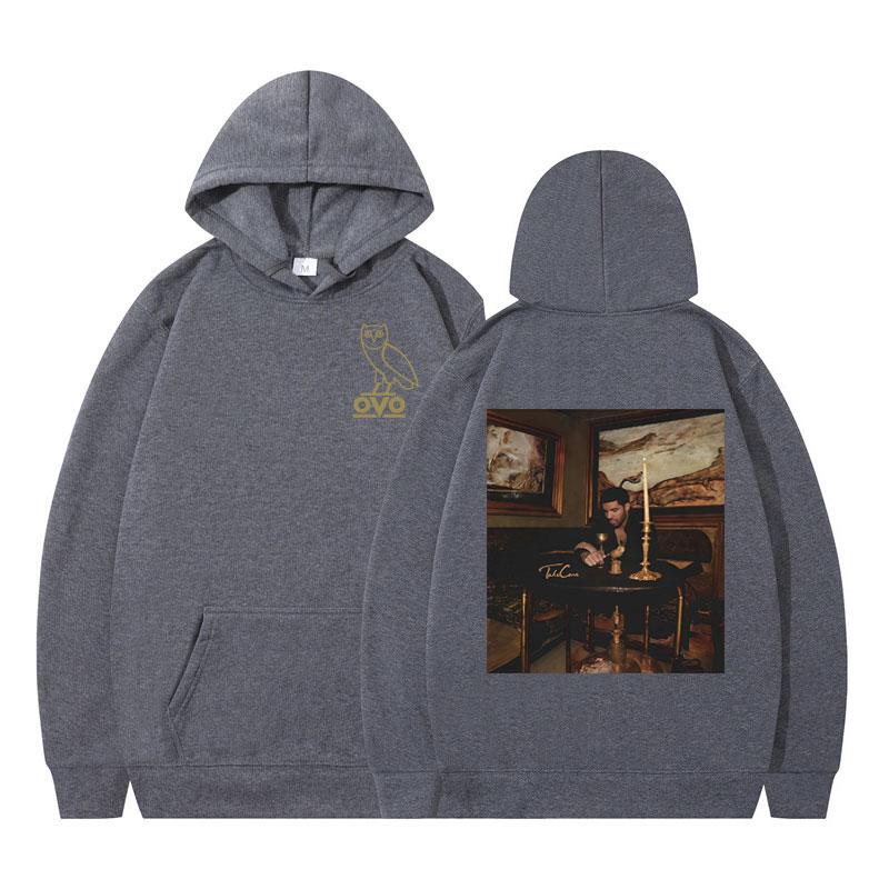 Rapper Drake Take Care Album Graphic Hoodie Men Women Fashion Long-sleeved Casual Hip-hop Tracksuit Oversized  Punk Pullover