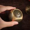 Large Size Brass Fidget Spinner Cube Six-sided Rotation Spherical Hand Spinner Adult Fidget Toy Chinese Style Stress Relief Toys