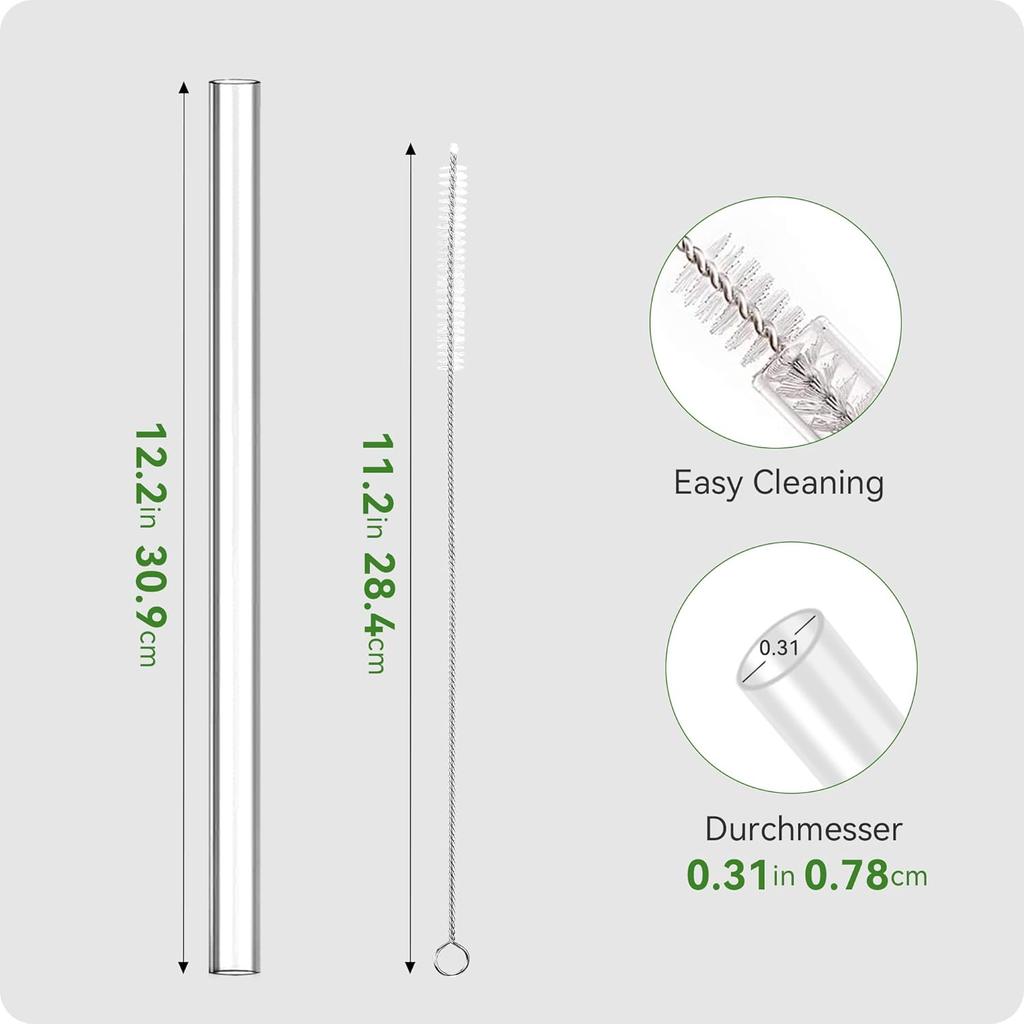 Straws for Simple Modern 40 oz Tumbler, 12.2" Extra Long Replacement Straw for Simply Modern 40oz Cups, Clear Tritan Plastic, BPA Free,Reble Drinking