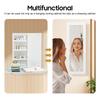 Wall Mount Ironing Board Cabinet with Mirror 180° Swivel Foldable Ironing Board w/ Storage for Home, Apartment and Small Spaces