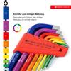 PB Rainbow Ball Wrench Set 212H-10RBCN