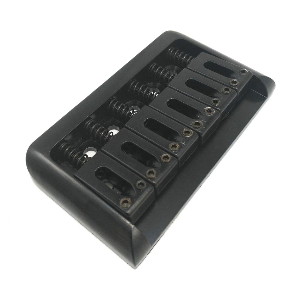 Adjustable 6 String Guitar Bridge with Wrench & Screws Metal Fixed Top Load Guitar Tailpiece Guitar Fixed Bridge