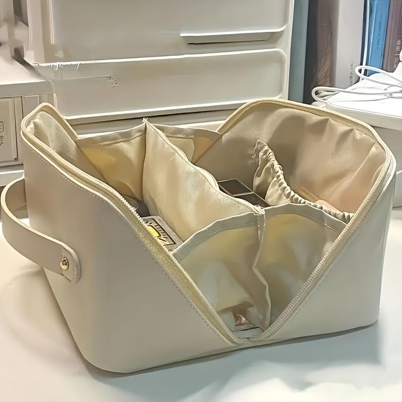 

1Pcs Large Capacity Makeup & Toiletry Bag Set, Multifunctional Travel Storage for Dorm, Gift for Mom/Wife/Girlfriend бежевый