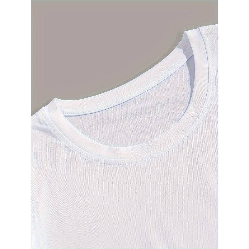Taglie Europee T-shirt da Uomo Ispirata alla Musica con Grafica di Sassofono, Maglietta Casual Estiva Girocollo a Maniche Corte, Vestibilità Regolare