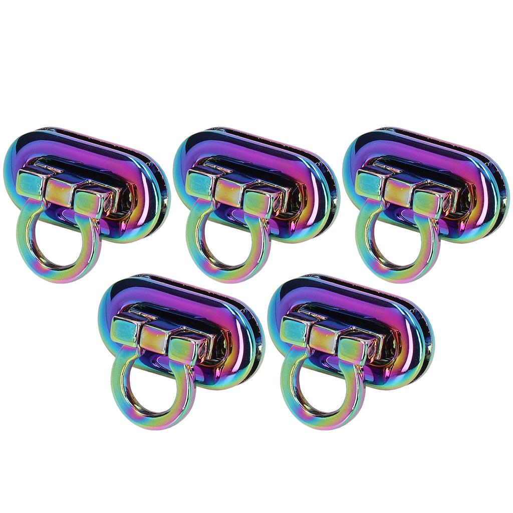 5 Pcs Flip Lock Colorful Zinc Alloy Oval Bull Nose Lock Luggage Lock Clamshell Lock