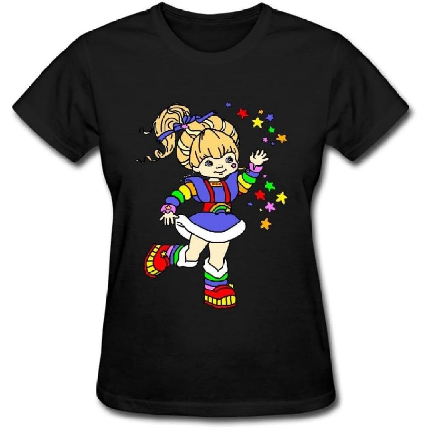 Kingdiny Women s Rainbow Brite Star T Shirt XXXXXL разноцветный