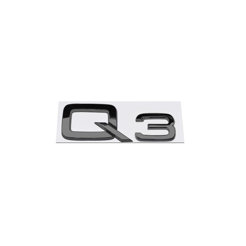 2026 3D ABS Chrome Black Car Letters Q3 Q5 Logo Rear Trunk Badge Emblem Decals For Audi TFSI Q3 Q5 8U 8R 80A Auto Accessories