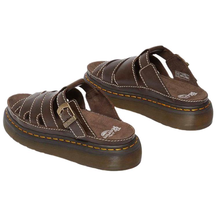 Dr. Martens Maxxy Fashionable Comfortable Slide Sandals Unisex Footwear Brown 40529200