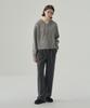 Deuloupisumeon Tosti Brushed Double-Pleat Wide Slacks [Charcoal]