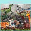 Dinosaur Figures Plastic Model For Kids Educational Decor And Playroom Display
