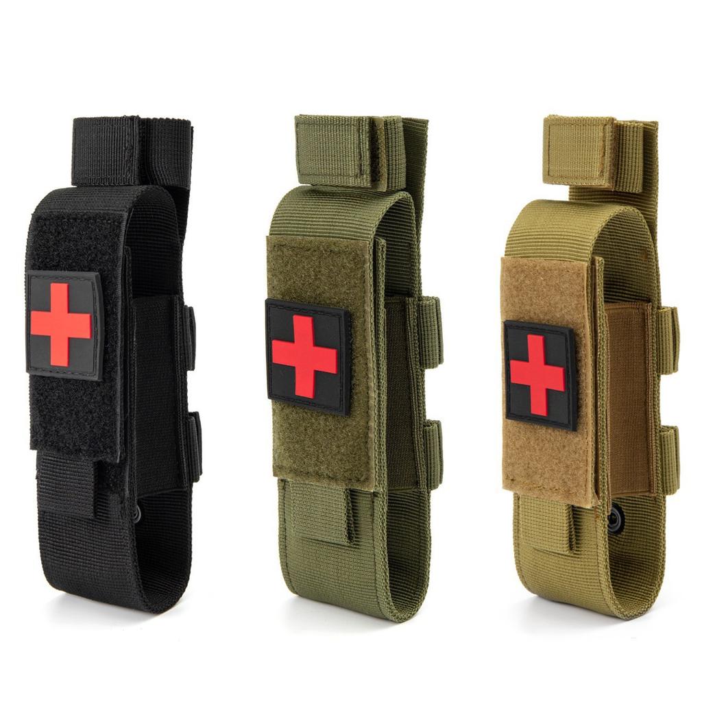 Outdoor Emergency Tourniquet Nylon Tactical Cat First Aid Tourniquet Pouch Outdoor Hunting Knife Holster Medical Scissor Packs