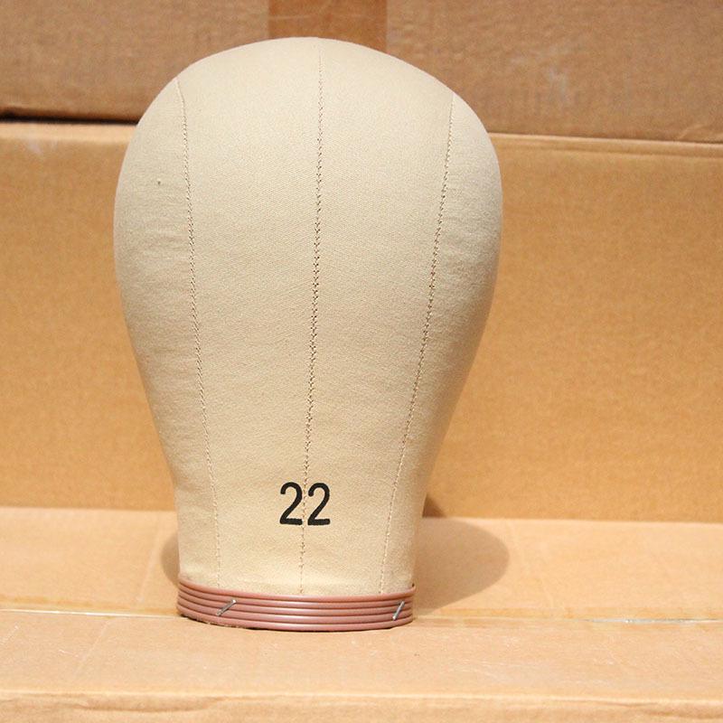Cork Canvas Mannequin Head Stand for Wig Styling and Display