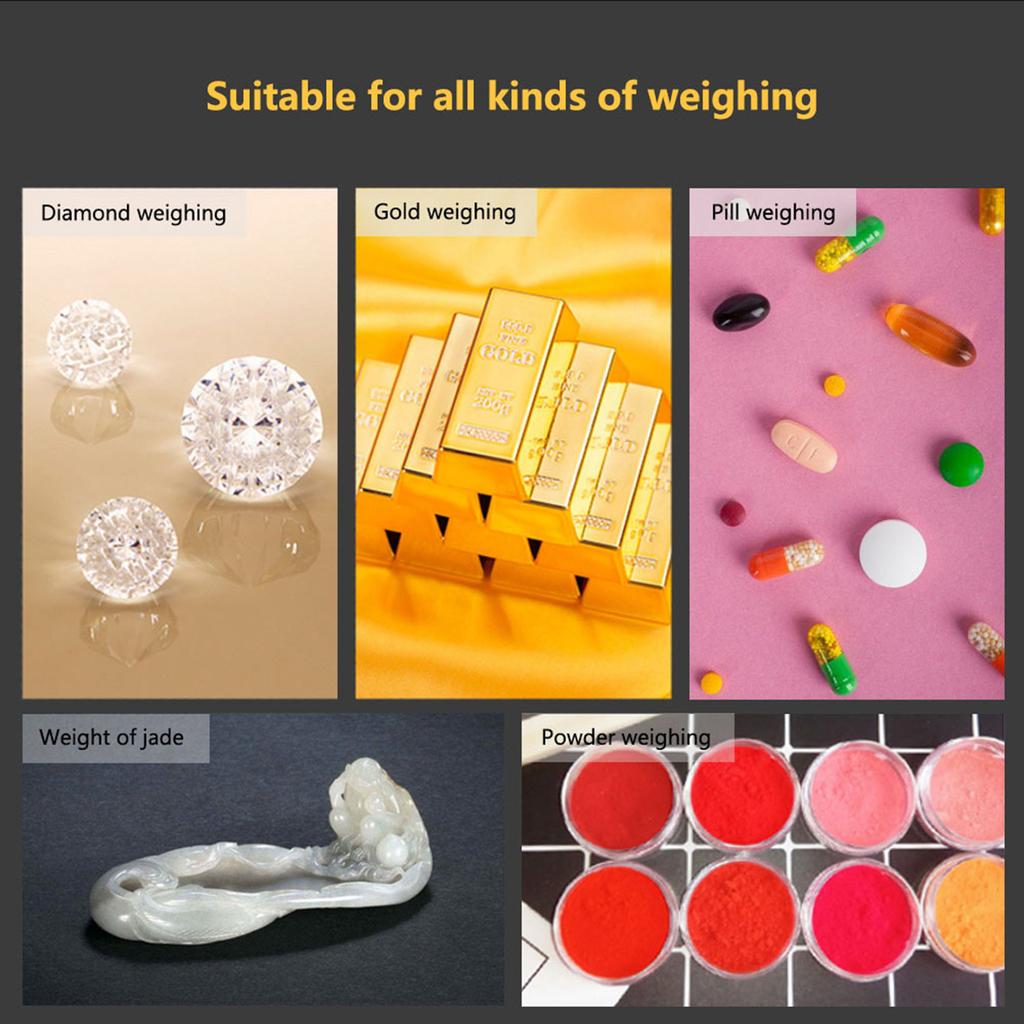 0.001g High Precision Portable Mini LCD Digital Electronic Scale for Weighting Jewelry Gold