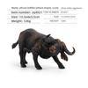 Pvc Solid African Water Buffalo Model With Realistic Design For Childrens Educational Toys