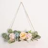 1PC Fake Flower Artificial Wreath Wall Pendant Wedding Aerial Hanging for Party Yard Decor