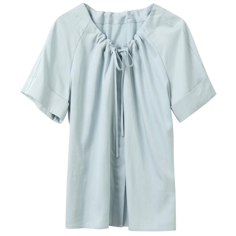 Sancai Lyocell Summer Tie-Waist Blouse XL