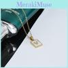 European And American Style Stainless Steel Shell Letter Necklace Trendy Fashion Jewelry For Women