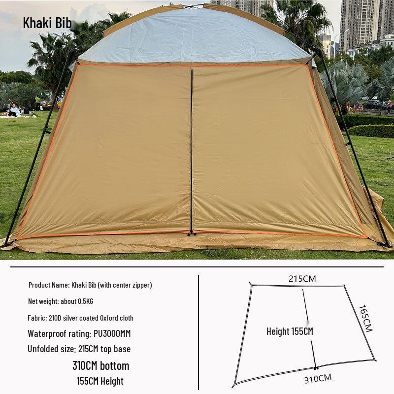 Outdoor Pergola Mesh Tent Sunshade / Camping Windbreak / Beach Sunshade Panel / Oxford Single Layer Curtain