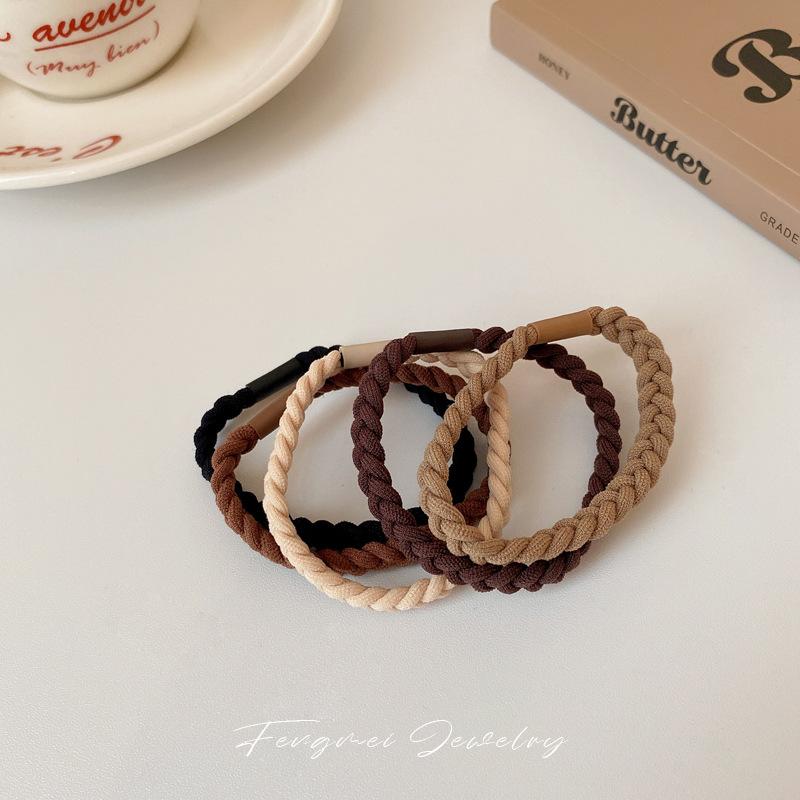 Korean simple and sweet high-elastic hair band niche does not hurt the hair ponytail hair rope personalized fashion versatile hair accessories
