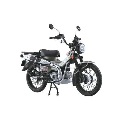 Skynet 1/12 Hotový motocykl Honda CT125 Matná pancéřovaná stříbrná metalíza Vícebarevný