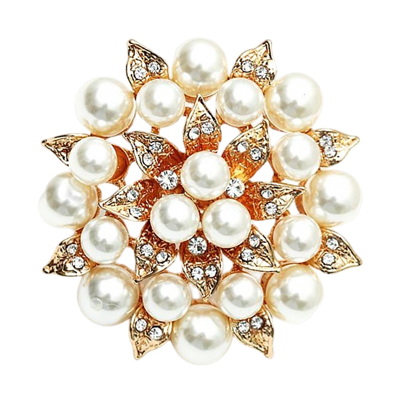 

Elegant Faux Pearls Ball Flower Necklace Gift for Girls Accessories Big