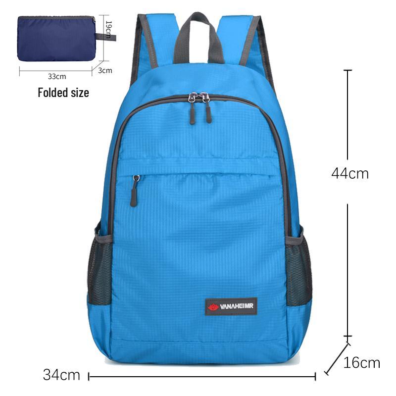 

Ultralight Foldable Waterproof Hiking Backpack - Large Capacity, Portable, Ideal for Outdoor Sports and Travel світло-синій колір