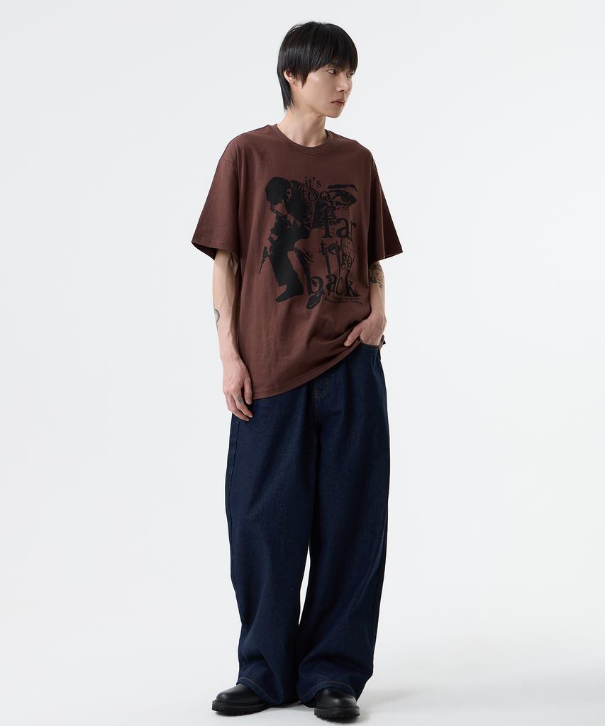 Nasttingijeubeleoldaenmi Vintage Artwork Tee_Brown