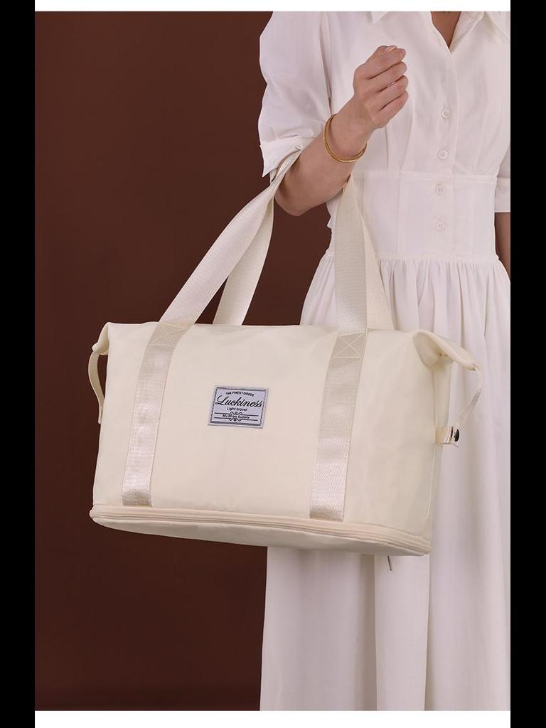 Geantă de călătorie din pânză Oxford de mare capacitate, cu separare între umed și uscat, pentru sport și fitness