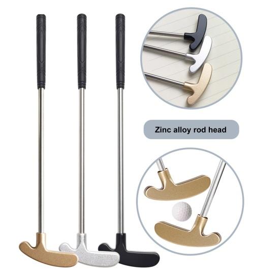 1 sada minigolfových loptičiek s 2 golfovými loptičkami TPR úchop Pravá ľavá nerezová golfová palica Deti Dospelí Stolná hra Golfový Putter Tréning
