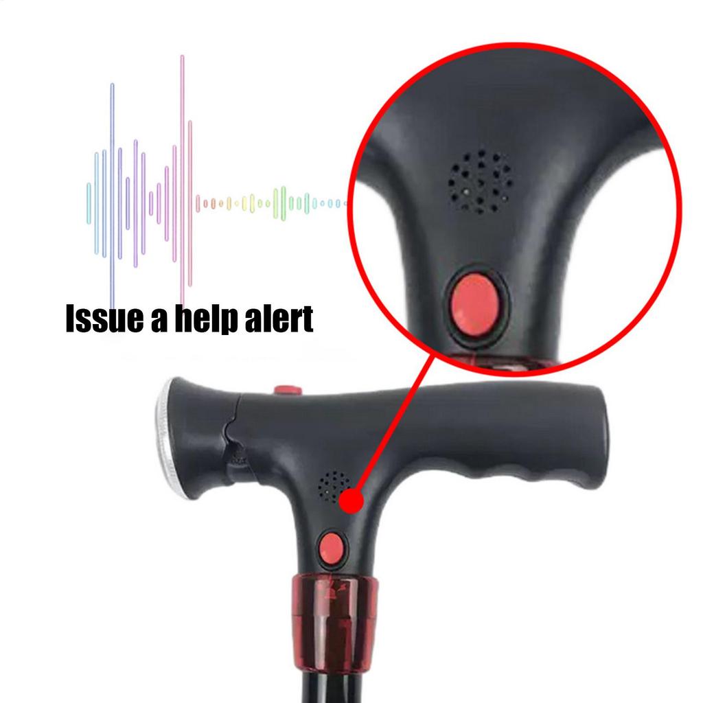 Foldable Cane Walking Cane Stick For Men And Women Balancing Mobility Aid For Elderly Hiking Trekking Travel Blind Visually