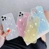 For iPhone 11 Luxury Gradient Bling Glitter Star Case For iPhone 7 8 Plus 13 12 11 Pro Max X Xs Max XR Soft Clear TPU Cover Case