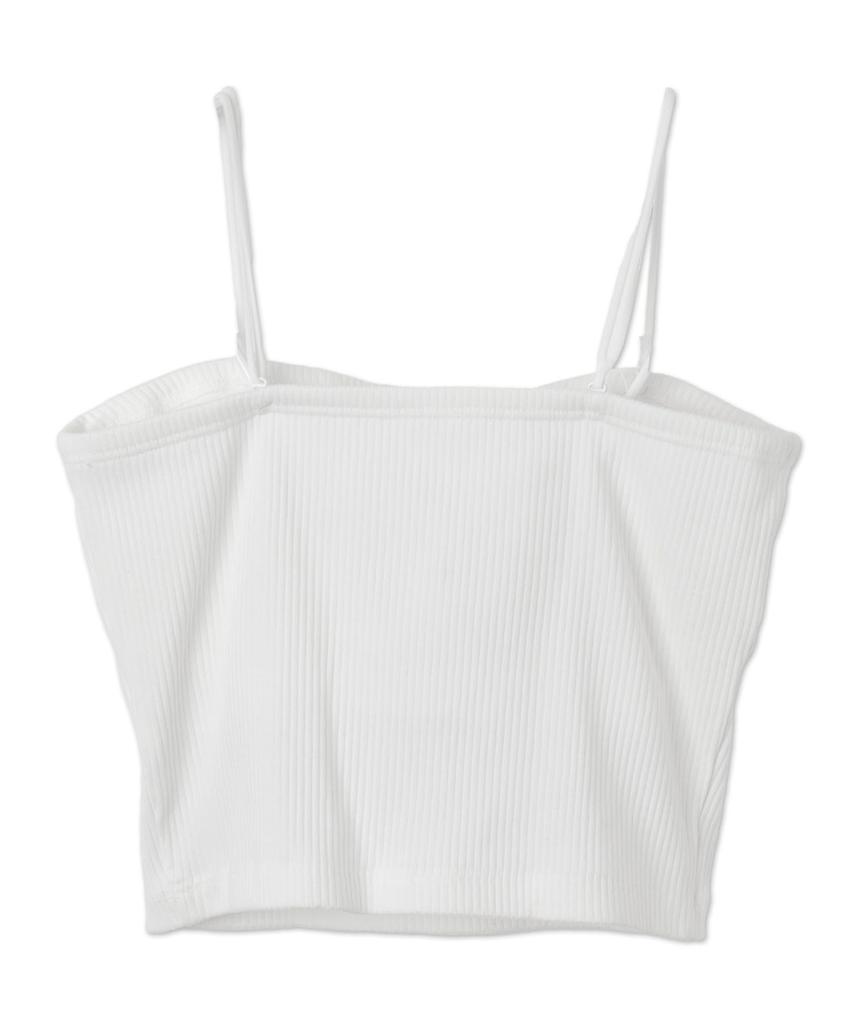 WEGO Natsu Solid Short Size Women's Camisole, Short, Cup-in Cami, Color, Simple, Casual, Length, Gift, Spring/Summer, Autumn/Winter, S, Off-White