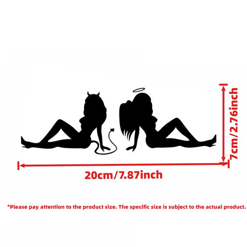 NEW Car Sticker sexy Beauty Temptation To Angels And Demons Funny 3D Stickers and Decals Sticker Styling Sticker