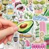 50PCS Clean Girl Stickers DIY Decoration Notebook Water Cup Skateboarding Mobile Phone Case Kawaii Vinyl Waterproof Decals Toys