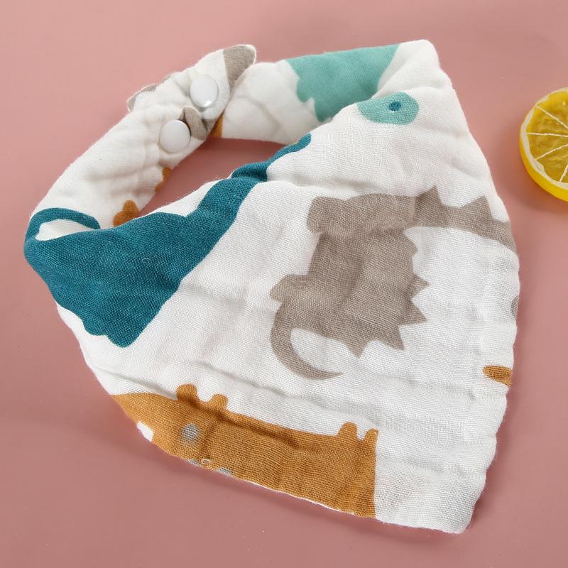 1Pc Baby Infant Muslin Cotton Bib Baby Bandana Bibs Triangle Scarf Feeding Saliva Towel Feeding Drool Bibs Burp Cloth Accessories