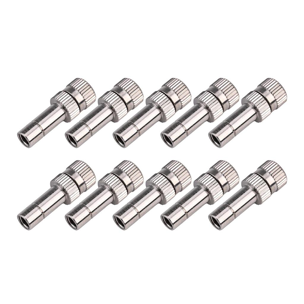 10Pcs 6mm Misting Nozzle Fast Connect Mist Fog Sprayer Spray Nozzles Gardening
